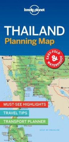 Tiskovina Lonely Planet Thailand Planning Map Planet Lonely