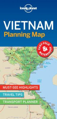 Tiskovina Lonely Planet Vietnam Planning Map Planet Lonely