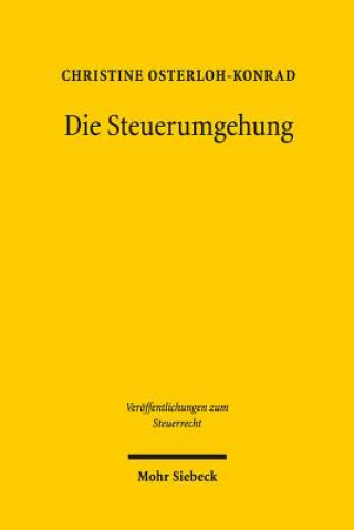 Kniha Die Steuerumgehung Christine Osterloh-Konrad