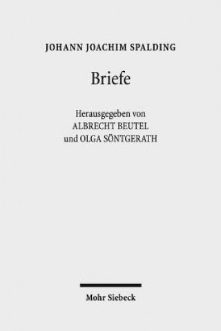 Knjiga Briefe Johann Joachim Spalding
