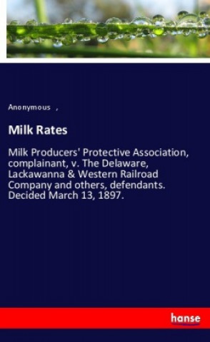 Книга Milk Rates Anonym