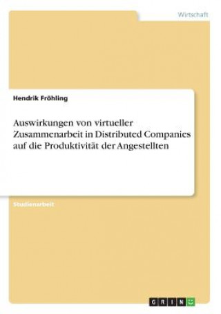 Carte Auswirkungen von virtueller Zusammenarbeit in Distributed Companies auf die Produktivität der Angestellten Hendrik Fröhling