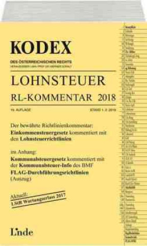 Книга KODEX Lohnsteuer Richtlinien-Kommentar 2018 Josef Hofbauer