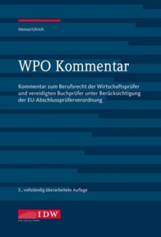 Kniha WPO Kommentar Burkhard Hense