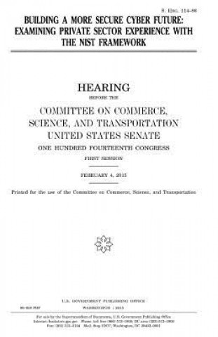 Kniha Building a more secure cyber future: examining private sector experience with the NIST framework United States Congress