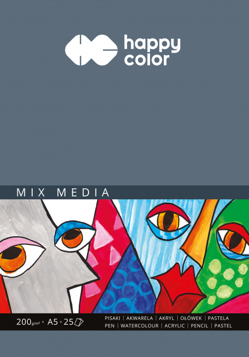 Papírenské zboží Blok Mix Media A5 25 kartek 