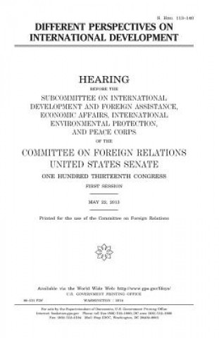 Knjiga Different perspectives on international development United States Congress