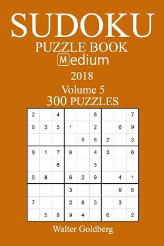 Könyv 300 Medium Sudoku Puzzle Book - 2018 Walter Goldberg