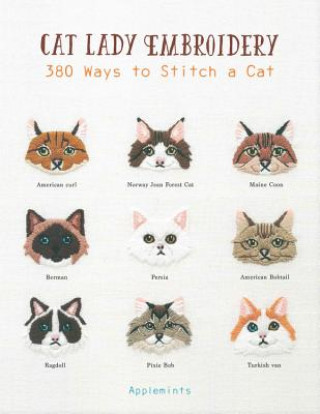 Carte Cat Lady Embroidery Applemints