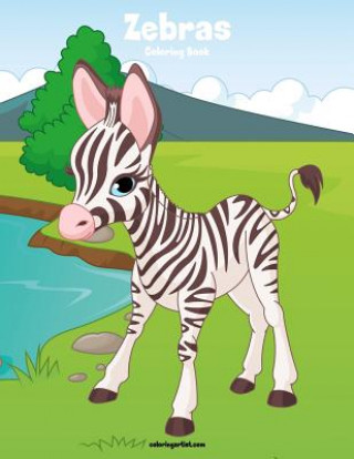 Knjiga Zebras Coloring Book 1 Nick Snels