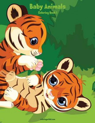 Książka Baby Animals Coloring Book 1 Nick Snels