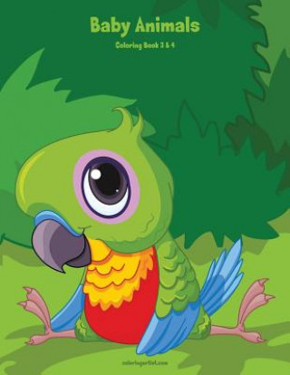 Buch Baby Animals Coloring Book 3 & 4 Nick Snels