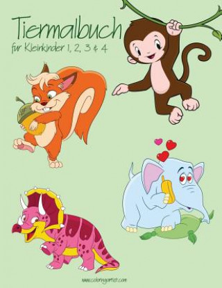 Kniha Tiermalbuch fur Kleinkinder 1, 2, 3 & 4 Nick Snels