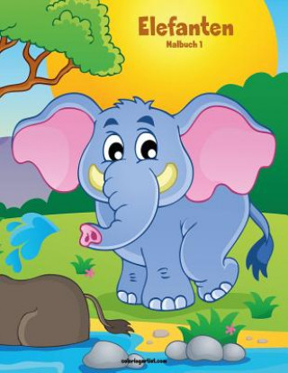 Livro Elefanten-Malbuch 1 Nick Snels