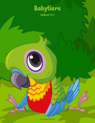 Knjiga Babytiere-Malbuch 3 & 4 Nick Snels