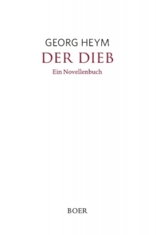 Βιβλίο Der Dieb Georg Heym