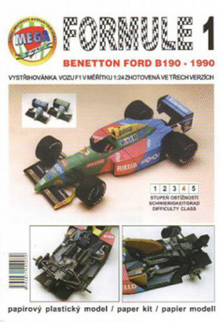 Papírenské zboží Formule 1: Benetton Ford B190 - 1990/papírový model Michal Antonický