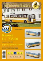 Papierenský tovar Karosa LC 735.00 rok výroby 1982 - 1985 /papírový model Michal Antonický