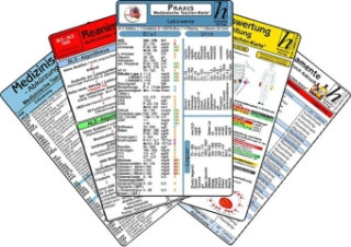 Kniha Arztpraxis Karten-Set - praktisches Set mit Laborwerten, Medikamenten-Haltbarkeit, Reanimation, EKG Auswertung & med. Abkürzungen 