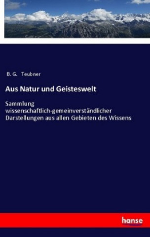 Knjiga Aus Natur und Geisteswelt B. G. Teubner