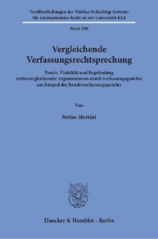 Kniha Vergleichende Verfassungsrechtsprechung Stefan Martini