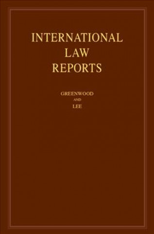 Książka International Law Reports: Volume 175 EDITED BY CHRISTOPHE