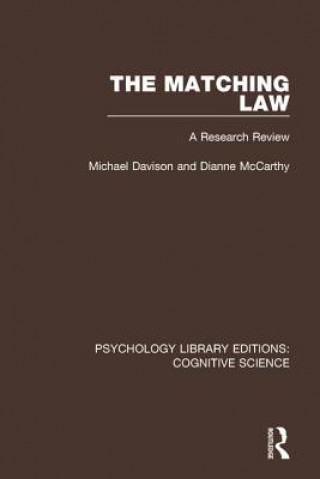 Libro Matching Law Michael Davison