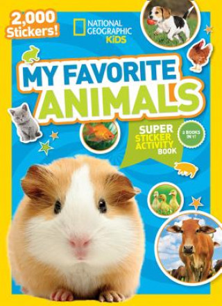 Livre My Favourite Animals Sticker Book National Geographic Kids