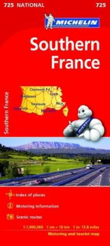 Tlačovina Southern France - Michelin National Map 725 