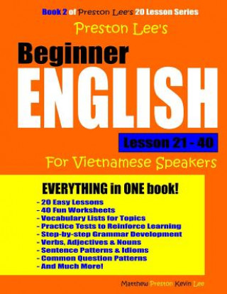 Carte Preston Lee's Beginner English Lesson 21 - 40 For Vietnamese Speakers Kevin Lee