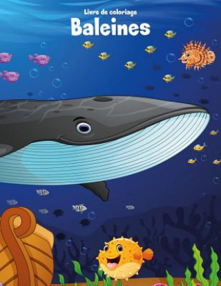 Carte Livre de coloriage Baleines 1 Nick Snels