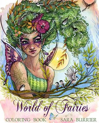 Könyv World of Fairies Coloring Book Sara Burrier