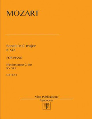 Book Sonata in C major: K 545 Mozart