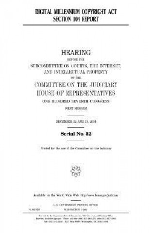 Knjiga Digital Millennium Copyright Act section 104 report United States Congress