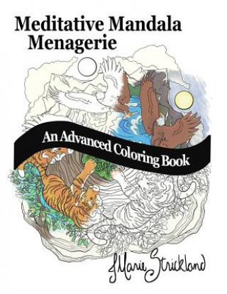 Kniha Meditative Mandala Menagerie: An Advanced Coloring Book J Marie Strickland