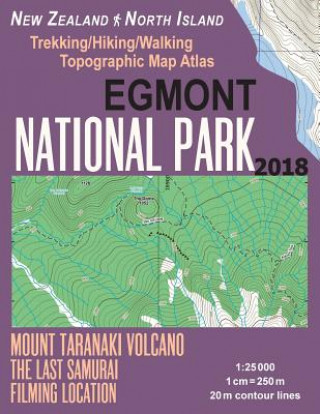 Book Egmont National Park Trekking/Hiking/Walking Topographic Map Atlas Mount Taranaki Volcano The Last Samurai Filming Location New Zealand North Island 1 Sergio Mazitto