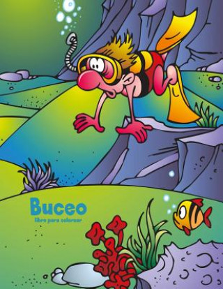 Książka Buceo libro para colorear 1 Nick Snels