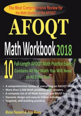 Carte AFOQT Math Workbook 2018: The Most Comprehensive Review for the Math Section of the AFOQT Reza Nazari