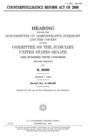 Kniha Counterintelligence Reform Act of 2000 United States Congress