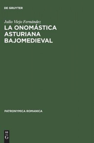 Könyv onomastica asturiana bajomedieval Julio Viejo Fernandez