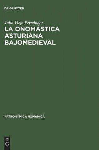 Książka onomastica asturiana bajomedieval Julio Viejo Fernandez