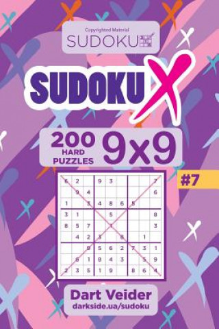 Книга Sudoku X - 200 Hard Puzzles 9x9 (Volume 7) Dart Veider