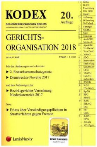 Carte KODEX Gerichtsorganisation 2018 Werner Doralt