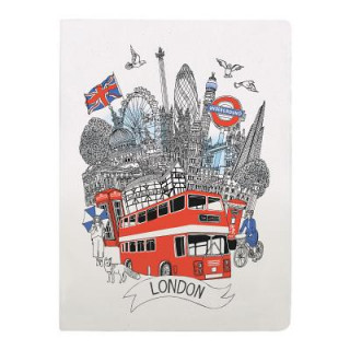 Календар/тефтер London Handmade Silkscreened Journal Hennie Haworth