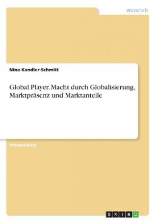 Kniha Global Player. Macht durch Globalisierung, Marktpräsenz und Marktanteile Nina Kandler-Schmitt