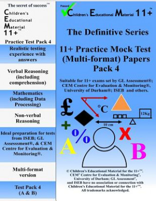 Книга 11+ Practice Mock Pack 4 Children's Educational Material 11+