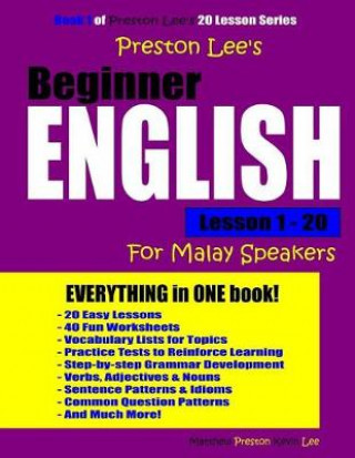 Carte Preston Lee's Beginner English Lesson 1 - 20 For Malay Speakers Kevin Lee