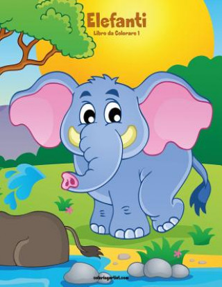 Kniha Elefanti Libro da Colorare 1 Nick Snels