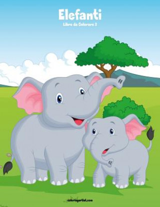 Kniha Elefanti Libro da Colorare 2 Nick Snels