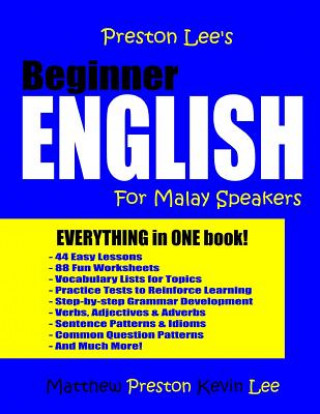 Carte Preston Lee's Beginner English For Malay Speakers Kevin Lee
